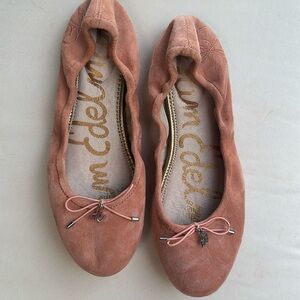 Sam Edelman Felicia flats suede peach color size 8 1/2